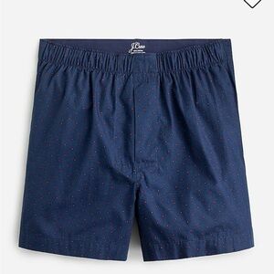 J crew patterned boxers dot print navy